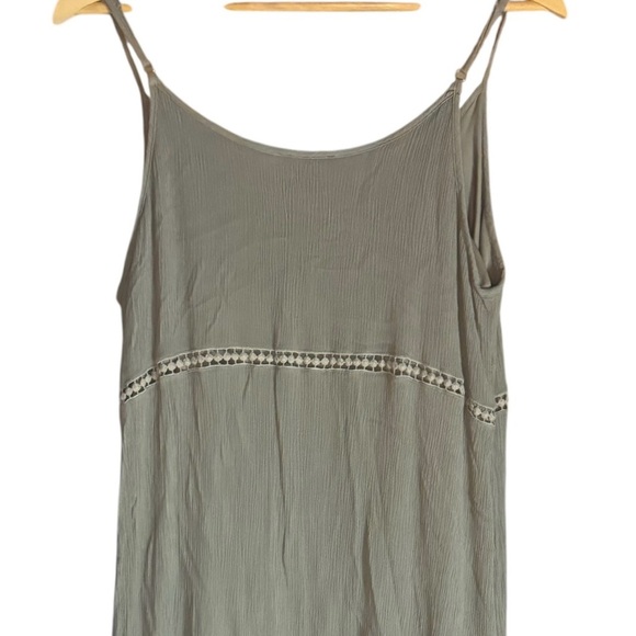 Venus. Olive Casual Tank Summer Dress. Size Large. - Picture 9 of 10